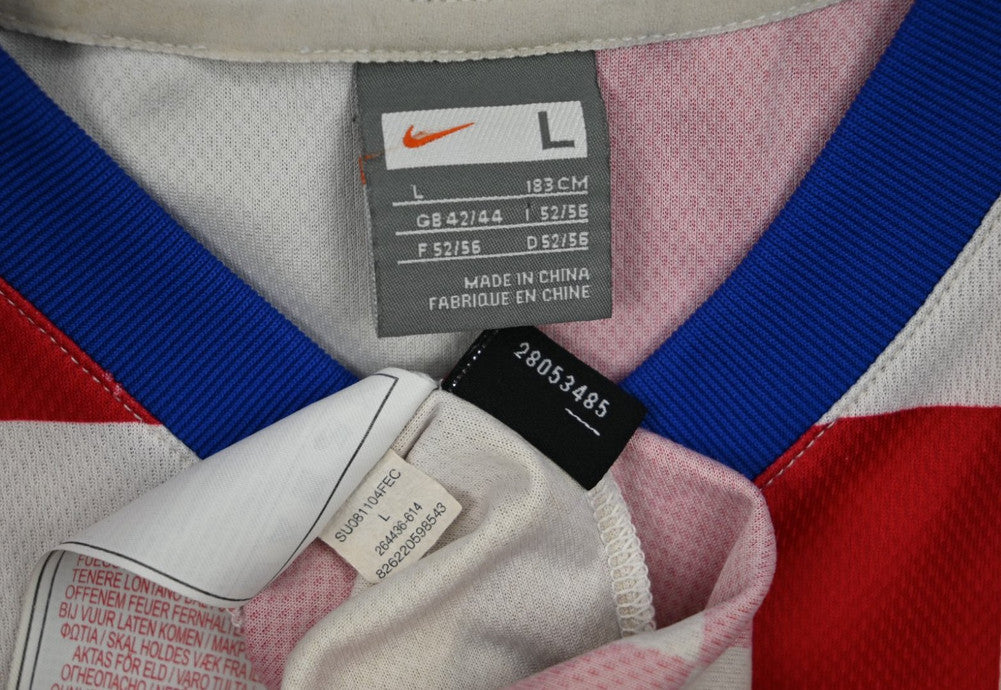 Maillot Croatie Domicile Nike 2008-09 Vintage — Taille L
