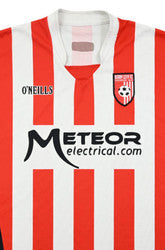 Maillot Derry City 2008-09 Domicile O'Neills Vintage Taille L