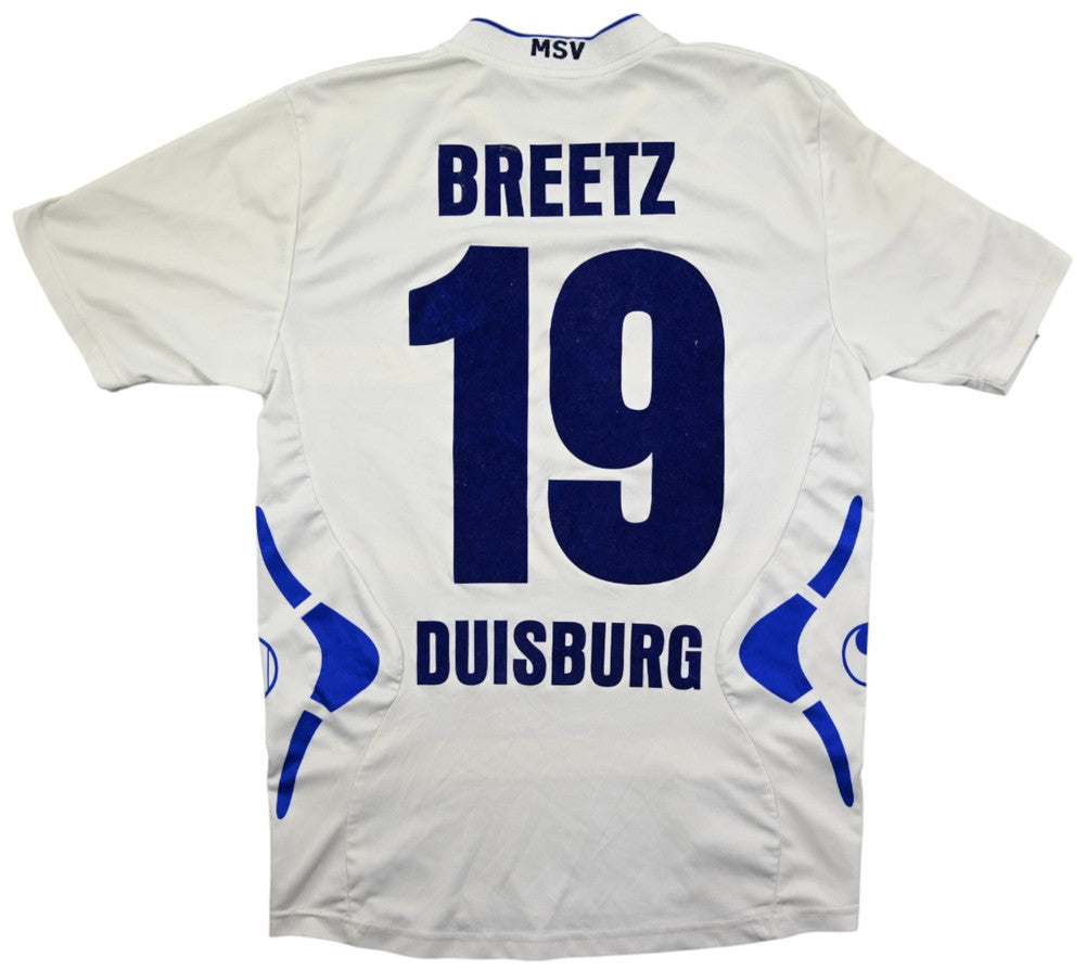 Maillot MSV Duisburg 2008-09 Uhlsport Domicile vintage Evonik