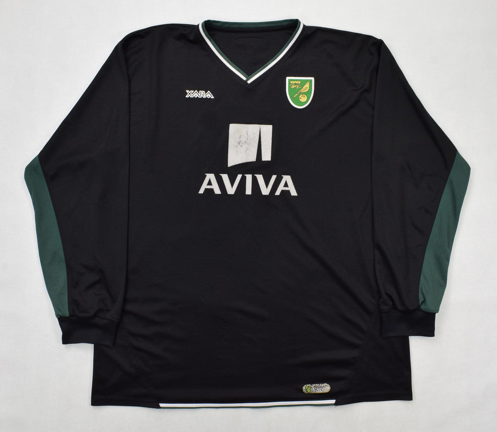 Maillot Norwich City Extérieur 2008-09 Xara Manches Longues 3XL