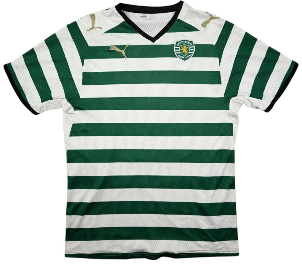 Maillot Sporting Portugal Domicile Puma 2008-09 Moutinho vintage