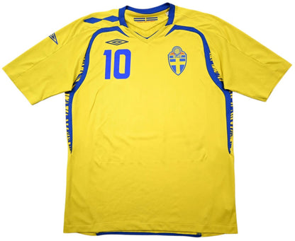 Maillot Suède Extérieur Umbro 2008-09 Ibrahimovic vintage L