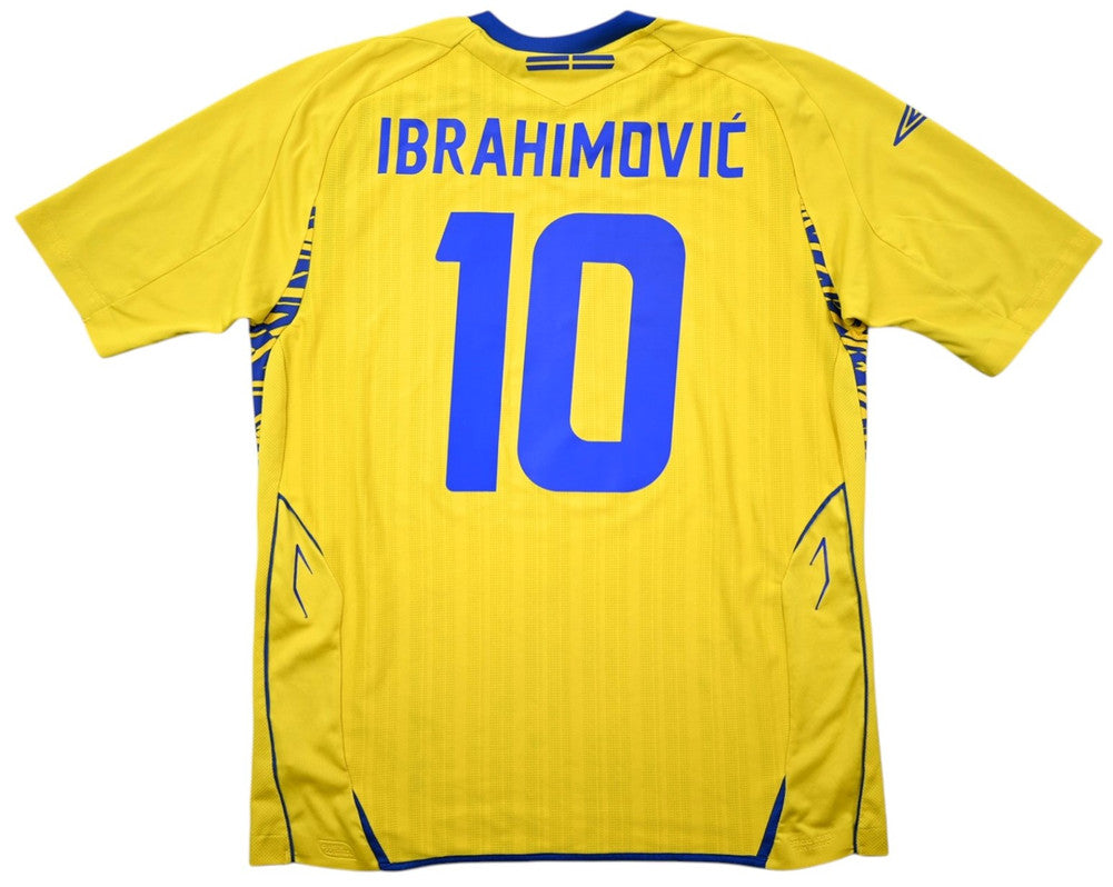 Maillot Suède Extérieur Umbro 2008-09 Ibrahimovic vintage L