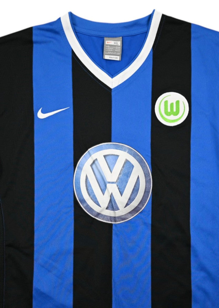 Maillot VFL Wolfsburg 2008-09 Nike Domicile Manches Longues Vintage