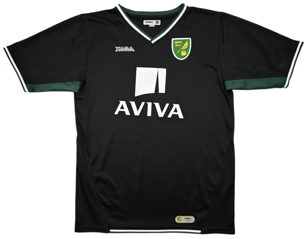 Maillot Extérieur Norwich City 2008-10 Xara AVIVA Vintage