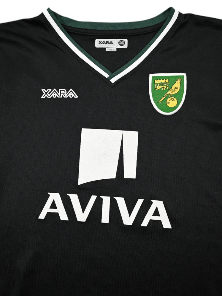 Maillot Extérieur Norwich City 2008-10 Xara AVIVA Vintage