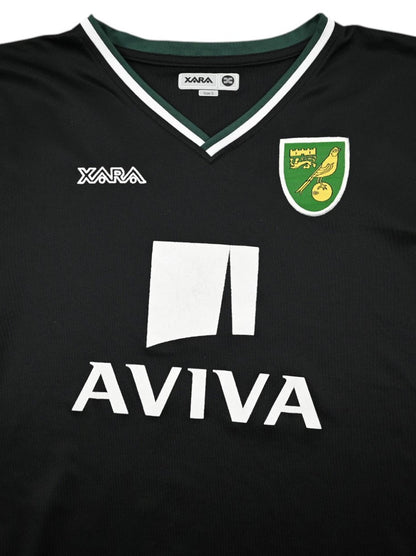 Maillot Extérieur Norwich City 2008-10 Xara AVIVA Vintage