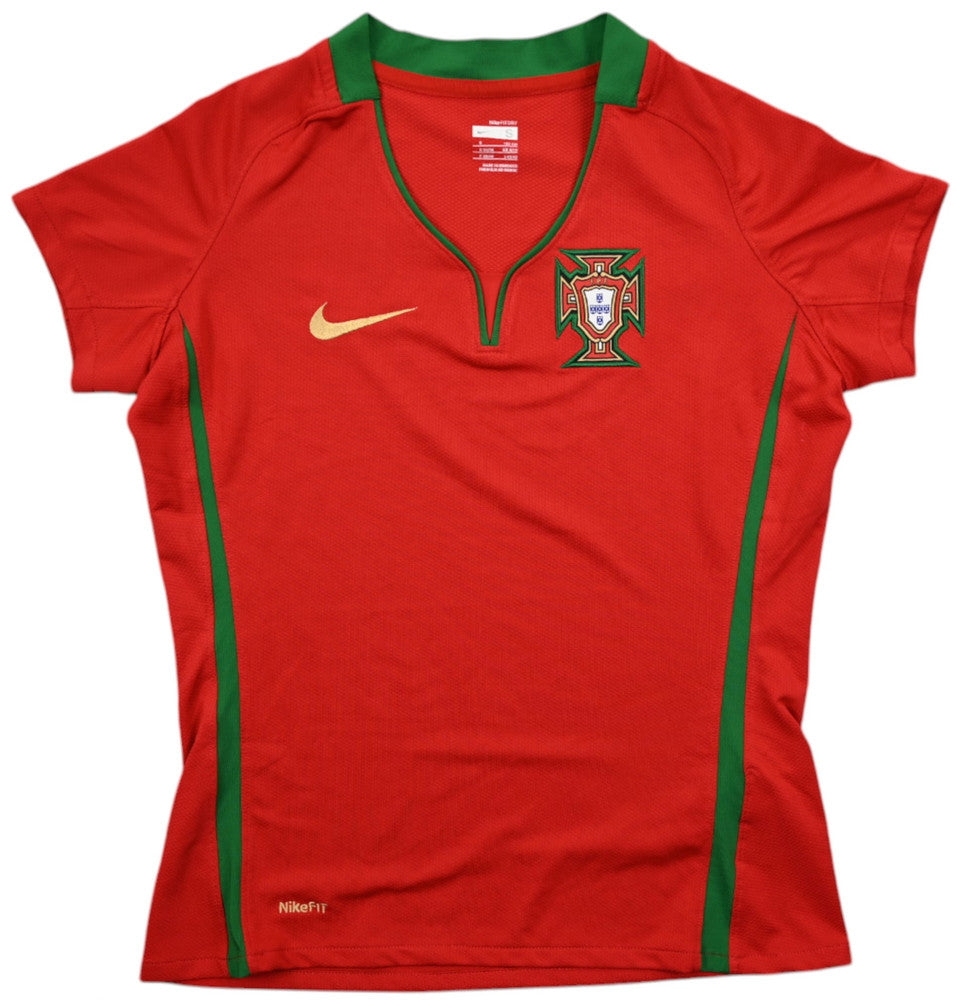 Maillot Portugal Domicile Nike 2008-2010 Vintage S Femme
