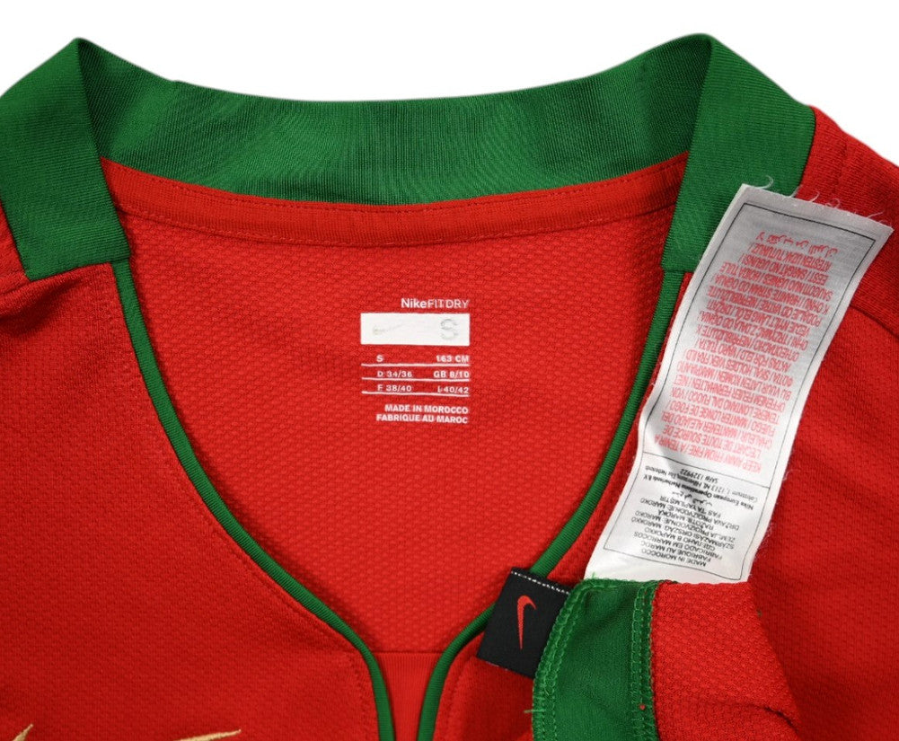 Maillot Portugal Domicile Nike 2008-2010 Vintage S Femme