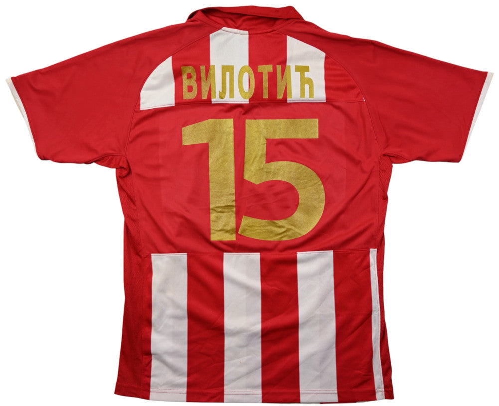 Maillot Crvena Zvezda 2009-10 Nike Vilotic Domicile Vintage L