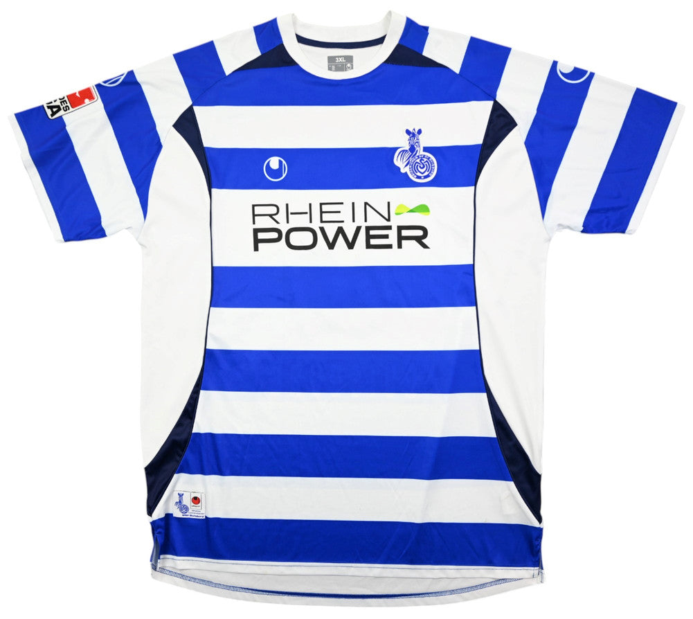 Maillot MSV Duisburg 2009-10 Uhlsport Domicile Vintage MAASSEN