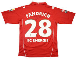 Maillot Energie Cottbus 2009-10 Saller Domicile Signé Fandrich