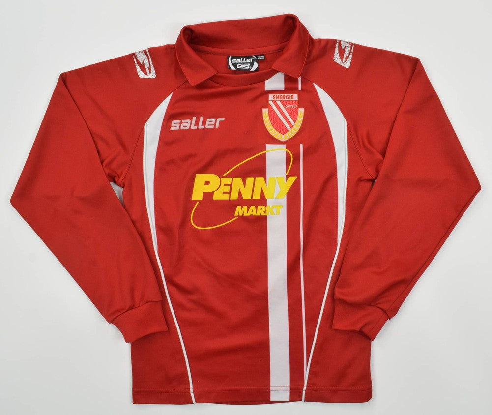 Maillot Énergie Cottbus 2009-10 Domicile Saller Vintage XXS