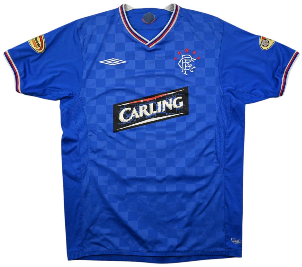Maillot Glasgow Rangers 2009-10 Domicile Umbro Weir vintage