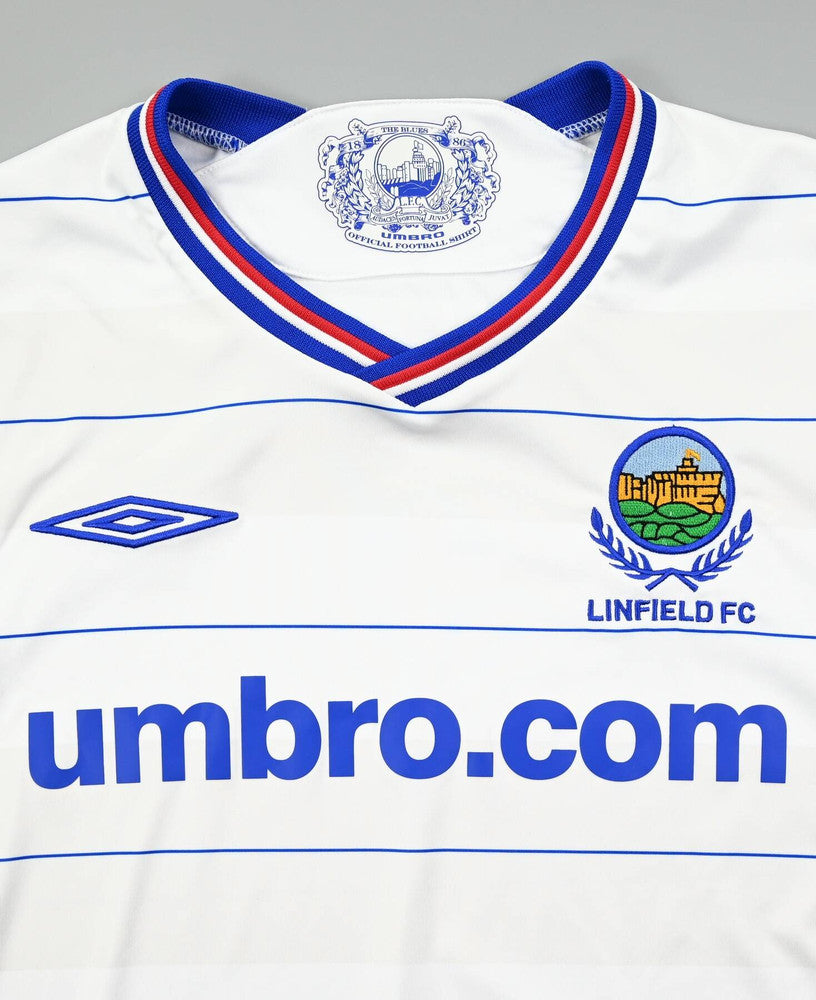 Maillot Linfield FC 2009-10 Umbro vintage condition 9/10