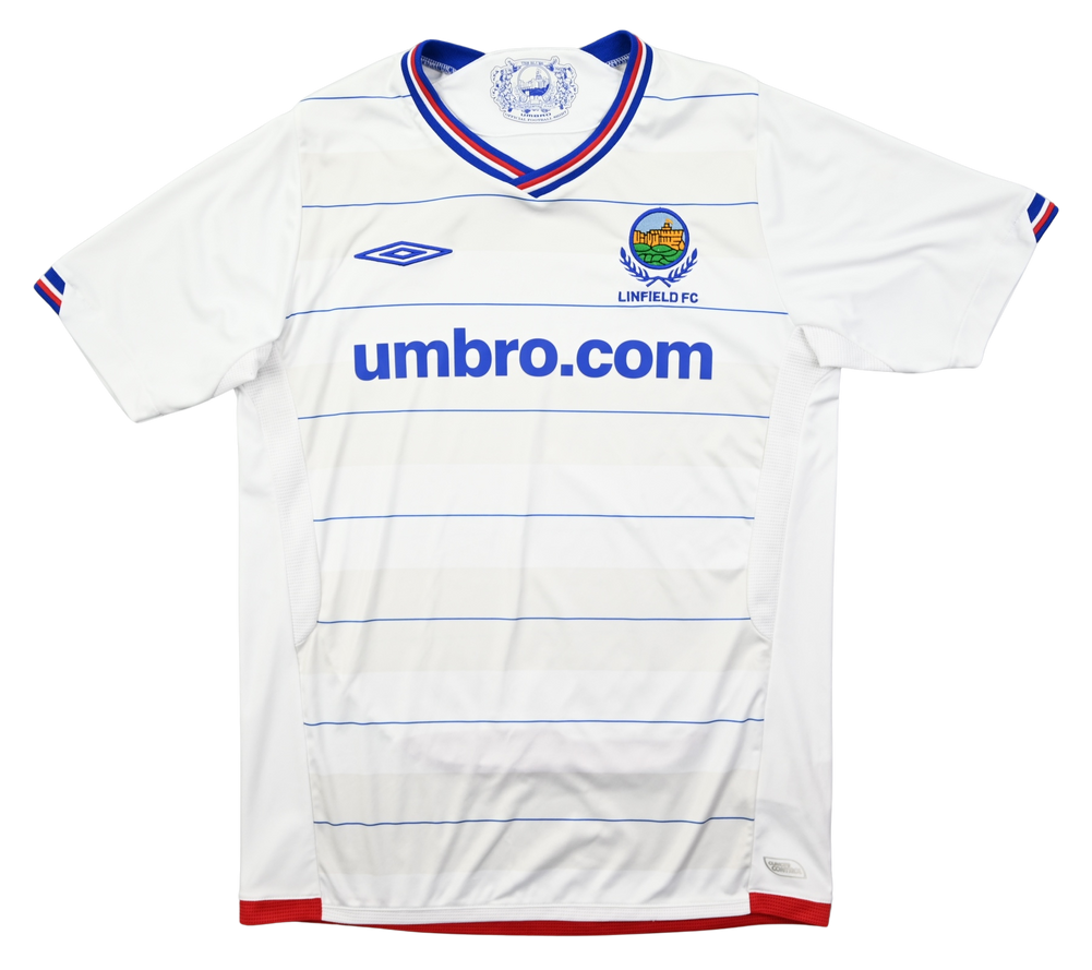 Maillot Linfield FC 2009-10 Umbro vintage condition 9/10