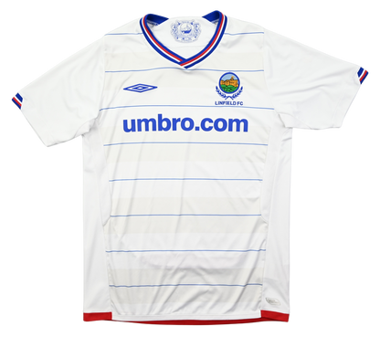 Maillot Linfield FC 2009-10 Umbro vintage condition 9/10