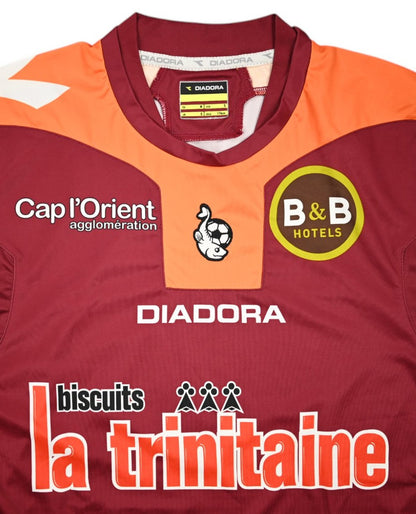 Maillot Lorient 2009-10 Domicile Diadora La Trinitaine vintage 9/10