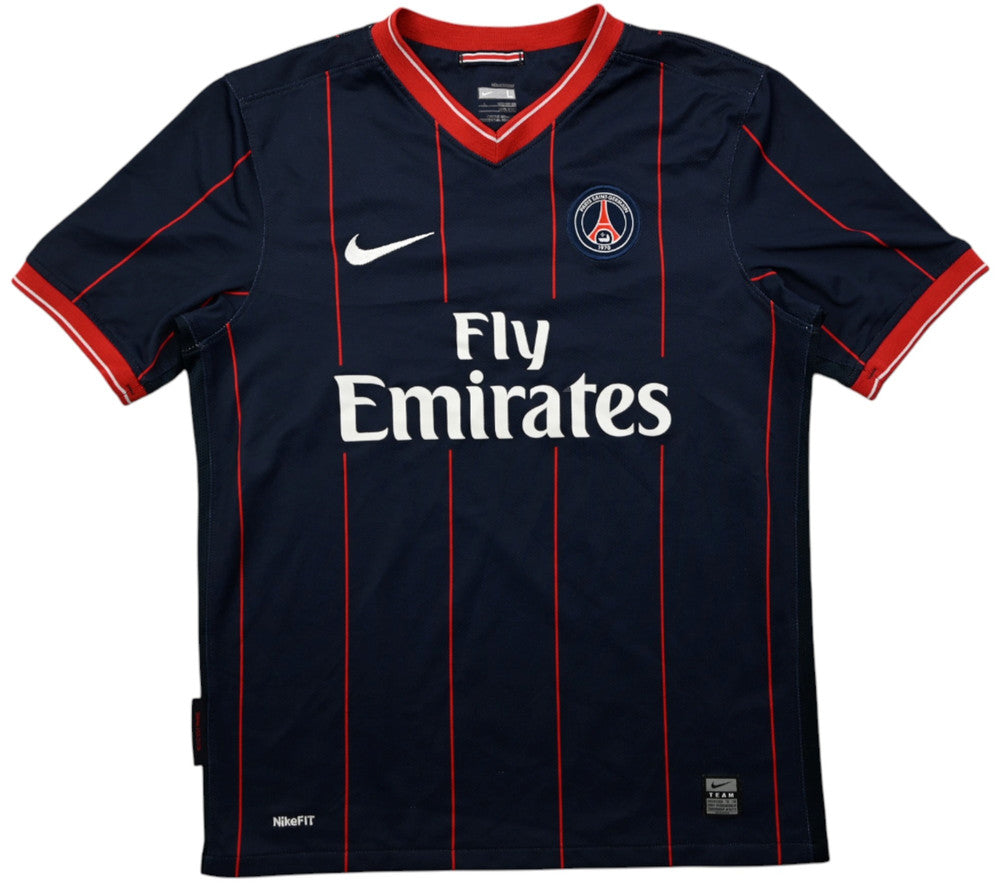 Maillot PSG 2009-10 Nike Domicile Fly Emirates L Boys vintage