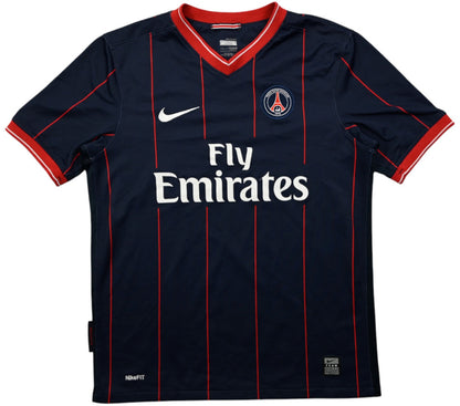 Maillot PSG 2009-10 Nike Domicile Fly Emirates L Boys vintage