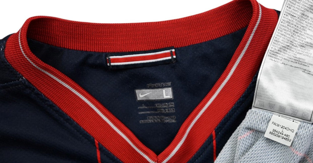 Maillot PSG 2009-10 Nike Domicile Fly Emirates L Boys vintage