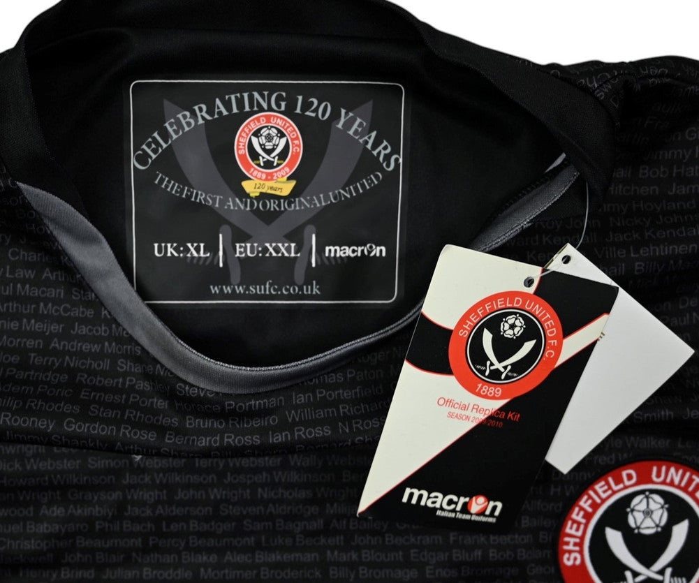 Maillot Sheffield United Extérieur Macron 2009-10 Vintage NEW
