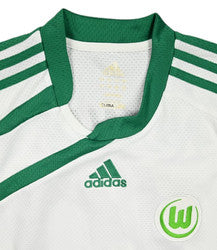 Maillot VFL Wolfsburg 2009-10 Domicile Adidas Vintage NOWAK