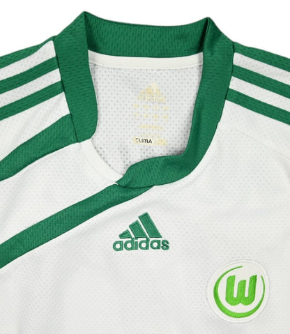 Maillot VFL Wolfsburg 2009-10 Domicile Adidas Vintage NOWAK