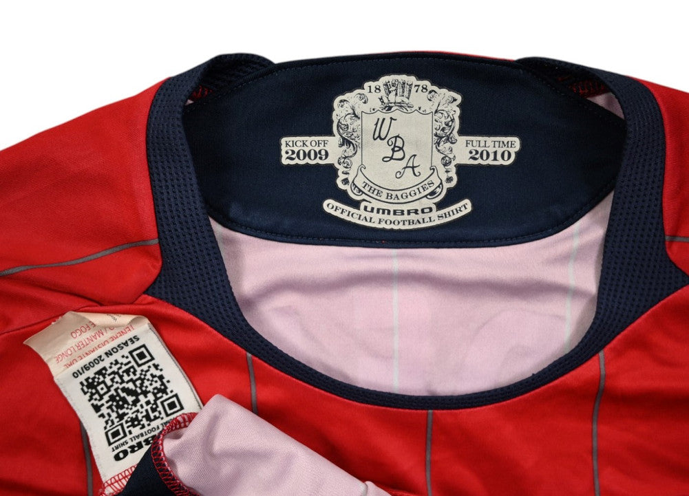 Maillot West Bromwich Albion 2009-10 Domicile Umbro Vintage