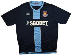 Maillot West Ham Extérieur Umbro 2009-10 Manches Longues Vintage