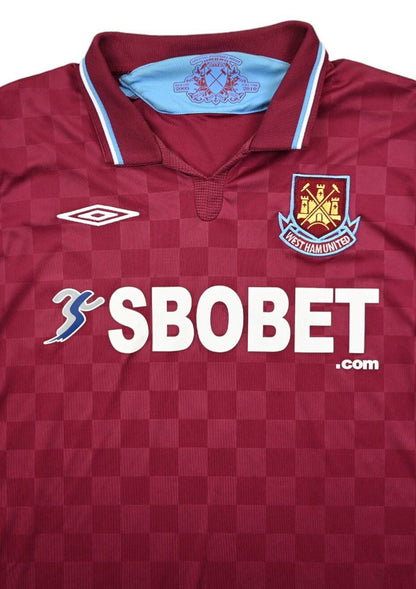 Maillot West Ham 2009-10 Umbro Domicile Flocage Moore Vintage