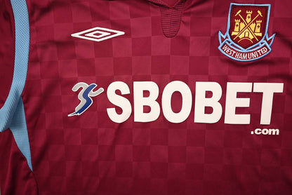 Maillot West Ham 2009-10 Umbro Domicile Flocage Moore Vintage