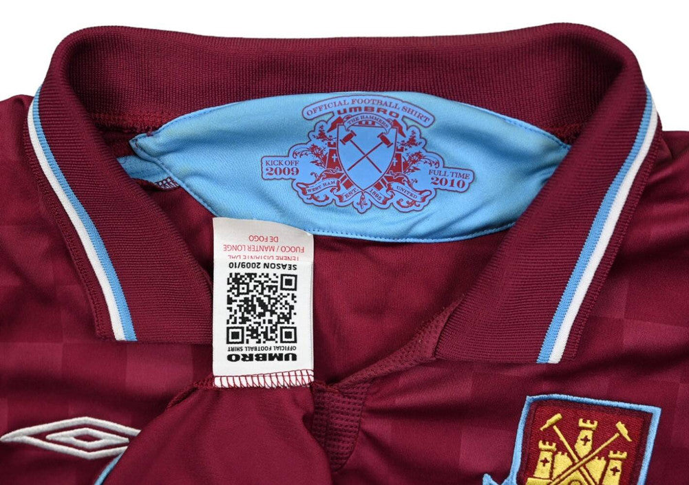 Maillot West Ham 2009-10 Umbro Domicile Flocage Moore Vintage