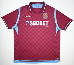 Maillot West Ham 2009-10 Umbro Noble Domicile Vintage XXL
