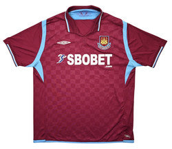 Maillot West Ham 2009-10 Umbro Noble Domicile Vintage XXL