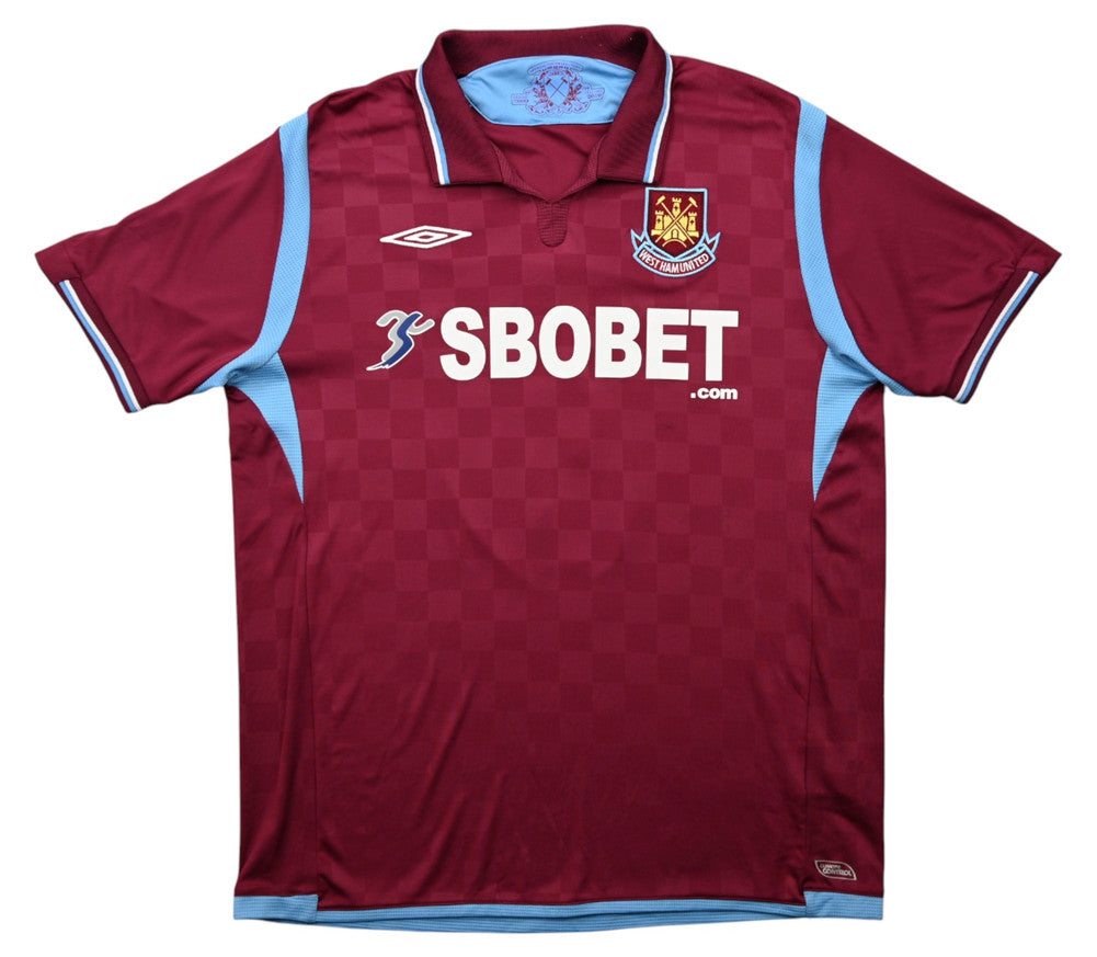 Maillot West Ham United 2009-10 Umbro Parker Domicile Vintage