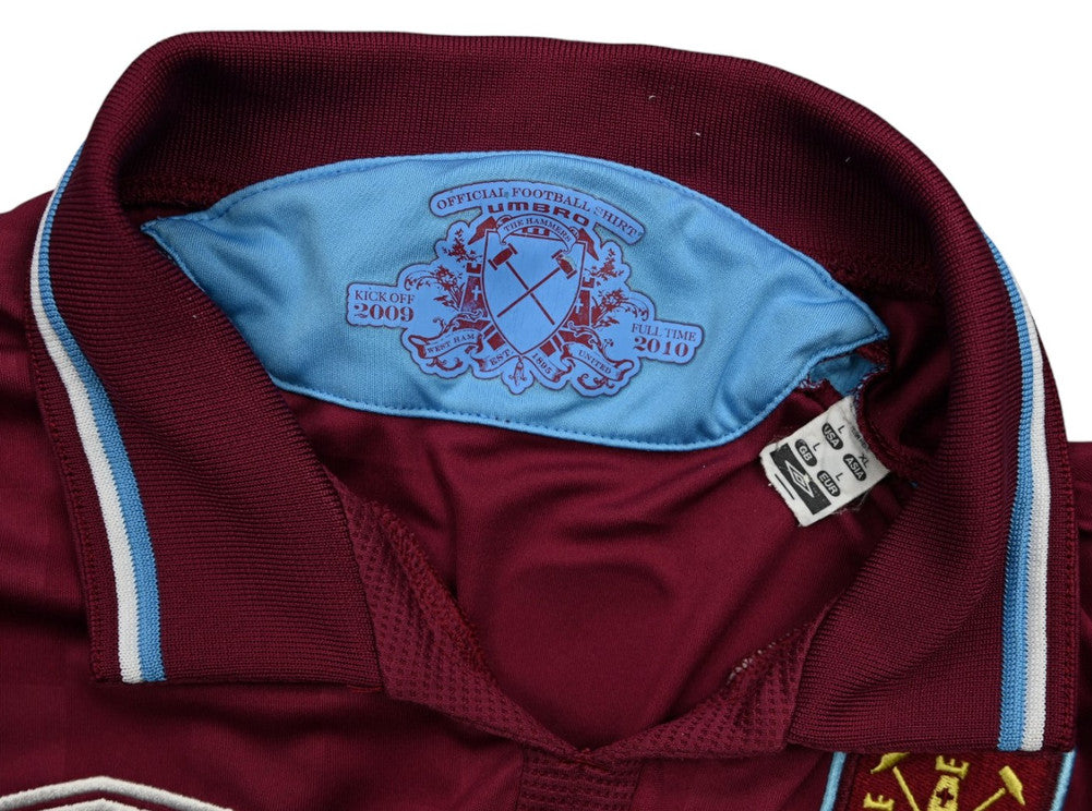 Maillot West Ham United 2009-10 Umbro Parker Domicile Vintage