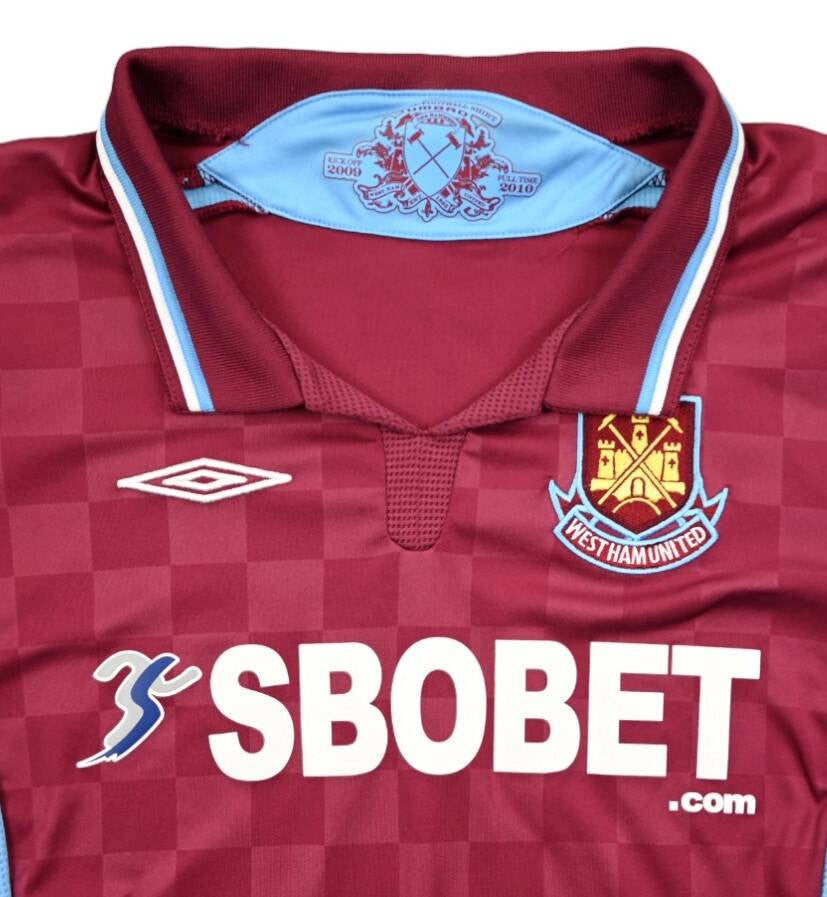 Maillot West Ham Domicile Umbro 2009-10 Vintage Femme S