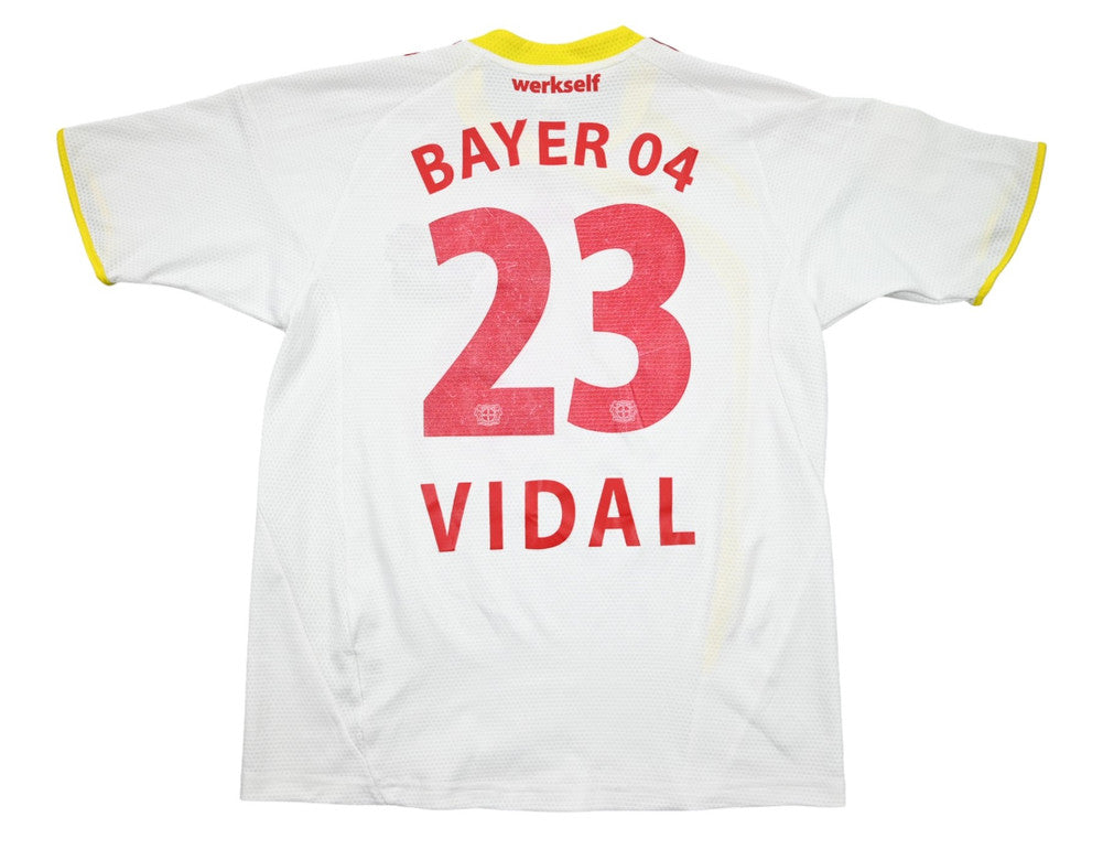 Maillot Bayer Leverkusen Extérieur Adidas 2009-11 Vidal vintage