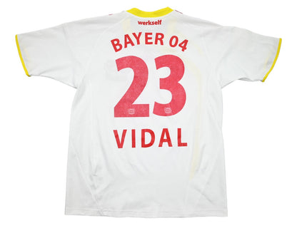 Maillot Bayer Leverkusen Extérieur Adidas 2009-11 Vidal vintage