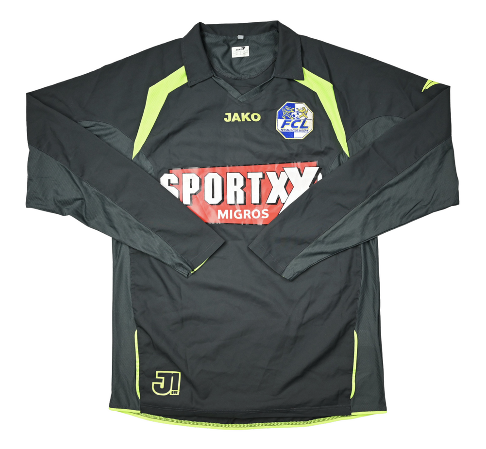 Maillot FC Luzern 2009-11 Jako Manches Longues Lambert Vintage