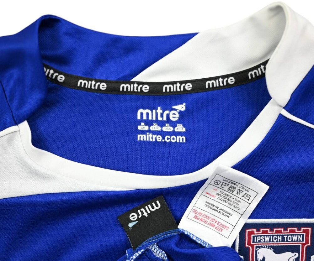 Maillot Ipswich Town Domicile Mitre 2009-11 Vintage Collector