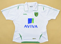 Maillot Norwich City Domicile Xara 2009-11 Vintage Femme