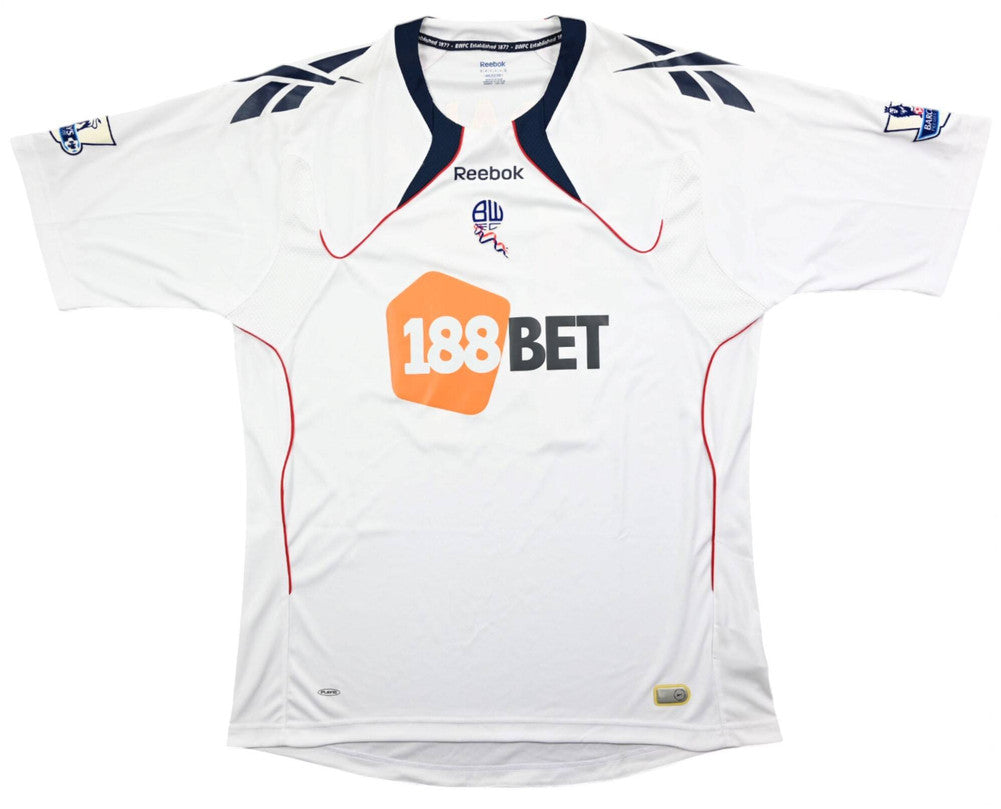 Maillot Bolton Wanderers Extérieur Reebok 2010-11 K. Davies vintage