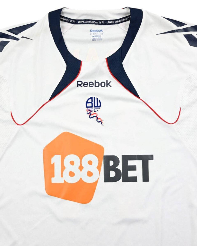 Maillot Bolton Wanderers Extérieur Reebok 2010-11 K. Davies vintage
