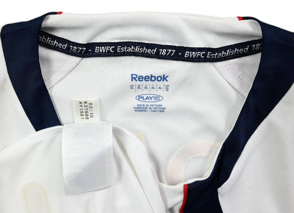 Maillot Bolton Wanderers Extérieur Reebok 2010-11 K. Davies vintage