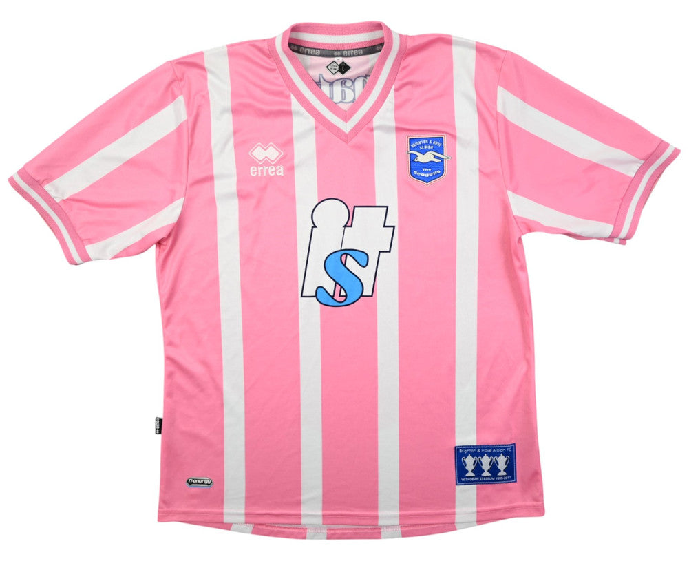 Maillot Brighton Hove Albion 2010-11 Domicile Errea Vintage