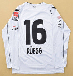 Maillot FC Thun 2010-11 Extérieur Erima Match Issue RUEGG vintage