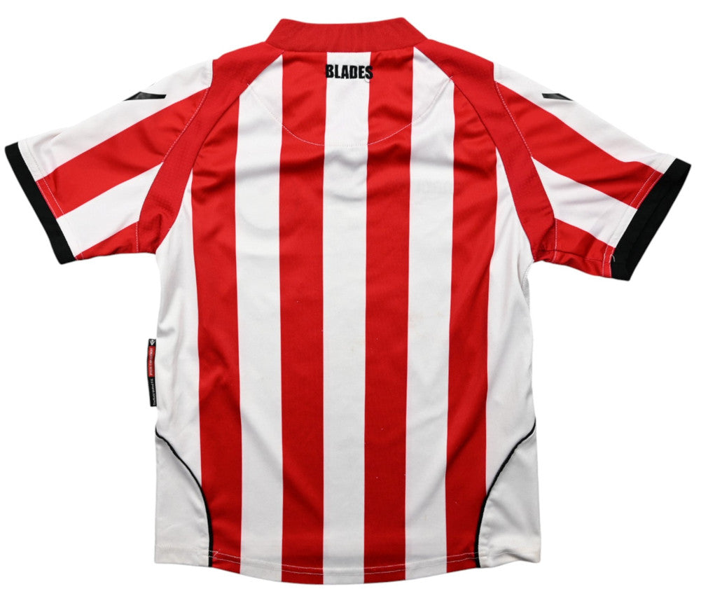 Maillot Sheffield United 2010-11 Macron Domicile Visit Malta vintage