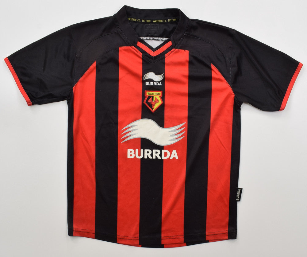 Maillot Watford 2010-11 Domicile Burrda Vintage Boys M